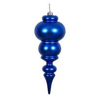 Vickerman 14" Blue Matte Finial Ornament