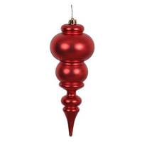 View 14" Red Matte Finial Ornament