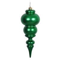 View 14" Green Matte Finial Ornament