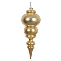 Vickerman 14" Gold Matte Finial Ornament