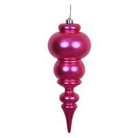 Vickerman 14" Magenta Matte Finial Ornament