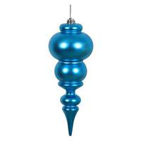 Vickerman 14" Turquoise Matte Finial Ornament
