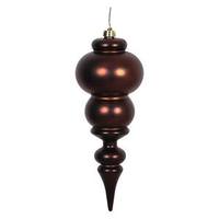 Vickerman 14" Chocolate Matte Finial Ornament