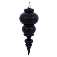 Vickerman 14" Black Shiny Finial Ornament