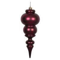 Vickerman 14" Wine Matte Finial Ornament