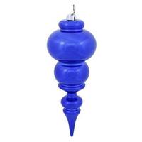 Vickerman 14" Cobalt Shiny Finial Ornament