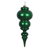 Vickerman 14" Emerald Matte Finial Ornament