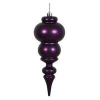 View 14" Plum Matte Finial Ornament