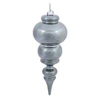 Vickerman 14" Pewter Shiny Finial Ornament