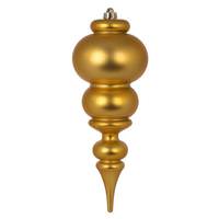 Vickerman 14" Honey Gold Matte Finial Ornament