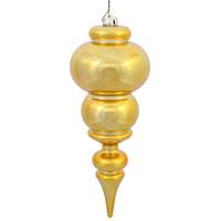 Vickerman 14" Honey Gold Shiny Finial Ornament