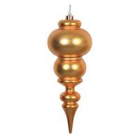 Vickerman 14" Antique Gold Matte Finial Ornament