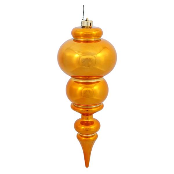 14" Antique Gold Shiny Finial Ornament