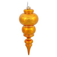 View 14" Antique Gold Shiny Finial Ornament