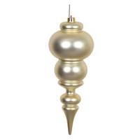 View 14" Champagne Matte Finial Ornament