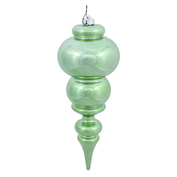14" Celadon Shiny Finial Ornament