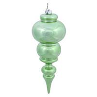 View 14" Celadon Shiny Finial Ornament