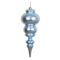 Vickerman 14" Steel Blue Matte Finial Ornament