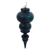 Vickerman 14" Midnight Green Shiny Finial Ornament