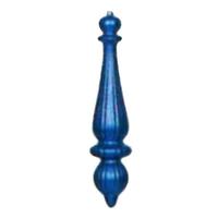 Vickerman 14" Blue Matte Finial Drop Ornament (2 pack)
