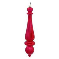 Vickerman 14" Red Matte Finial Drop Ornament (2 pack)