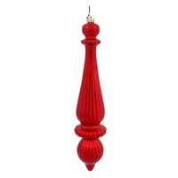 View 14" Red Shiny Finial Drop Ornament (2 pack)