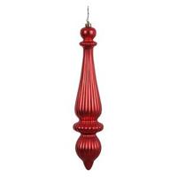 Vickerman 14" Burgundy Matte Finial Drop Ornament (2 pack)