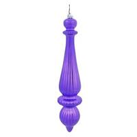 Vickerman 14" Purple Shiny Finial Drop Ornament (2 pack)