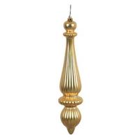 Gold Colored Christmas Tree Finial Ornaments
