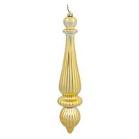 Vickerman 14" Gold Shiny Finial Drop Ornament (2 pack)