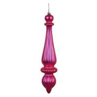 Vickerman 14" Fuchsia Matte Finial Drop Ornament (2 pack)