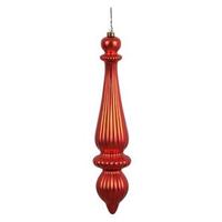 Vickerman 14" Burnished Orange Matte Finial Drop Ornament (2 pack)