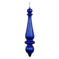 Vickerman 14" Cobalt Matte Finial Drop Ornament (2 pack)