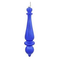 Vickerman 14" Cobalt Shiny Finial Drop Ornament (2 pack)