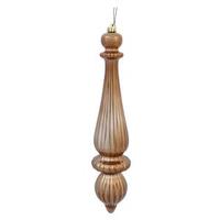 Vickerman 14" Antique Gold Shiny Finial Drop Ornament (2 pack)