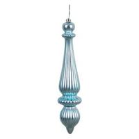 Vickerman 14" Baby Blue Matte Finial Drop Ornament (2 pack)