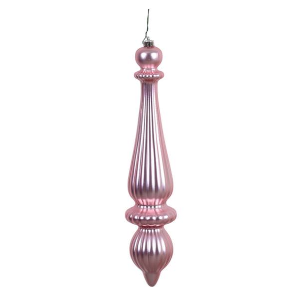 14" Lavender Matte Finial Drop Ornament (2 pack)