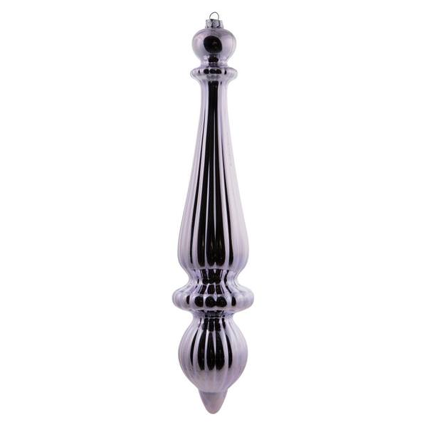 14" Lavender Shiny Finial Drop Ornament (2 pack)