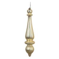 Vickerman 14" Champagne Matte Finial Drop Ornament (2 pack)