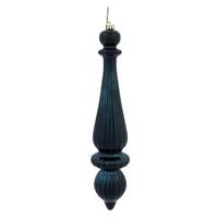 Vickerman 14" Midnight Green Shiny Finial Drop Ornament (2 pack)