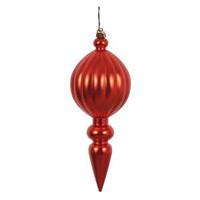 Vickerman 8" Burnished Orange Matte Finial Ornament (6 pack)