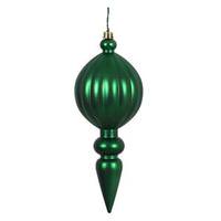 Vickerman 8" Emerald Matte Finial Ornament (6 pack)
