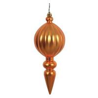 Vickerman 8" Antique Gold Matte Finial Ornament (6 pack)
