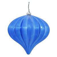 View 5.7" Blue Shiny Onion Ornament (3 pack)