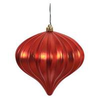 View 5.7" Red Matte Onion Ornament (3 pack)