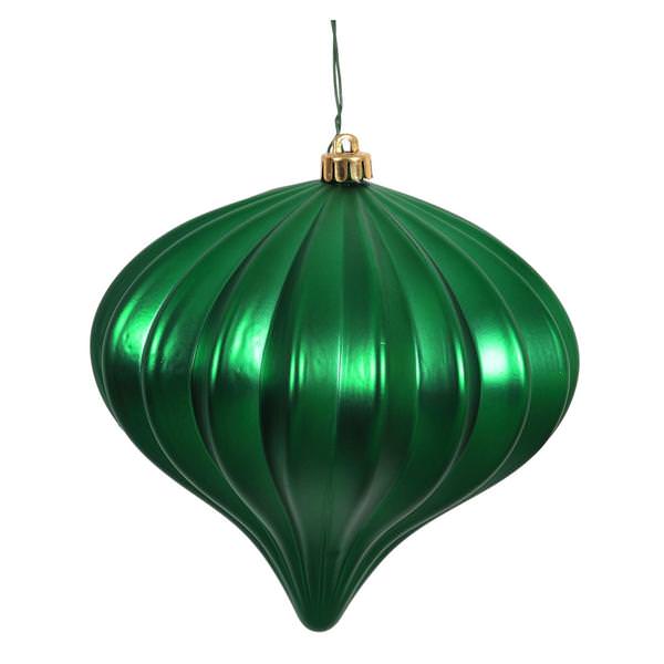 5.7" Green Matte Onion Ornament (3 pack)