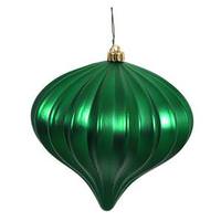 Vickerman 5.7" Green Matte Onion Ornament (3 pack)
