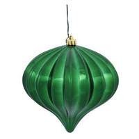 Vickerman 5.7" Green Shiny Onion Ornament (3 pack)