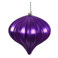 Vickerman 5.7" Purple Matte Onion Ornament (3 pack)