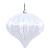 Vickerman 5.7" Silver Shiny Onion Ornament (3 pack)